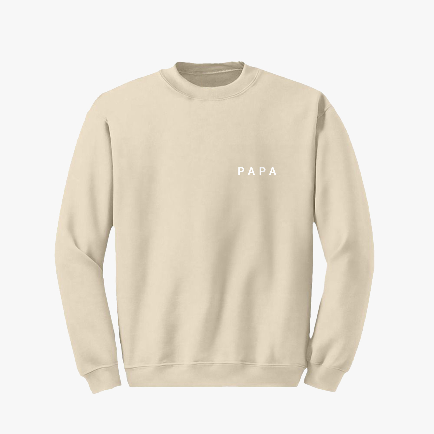 Sweatshirt mit "PAPA" Print Weiß 