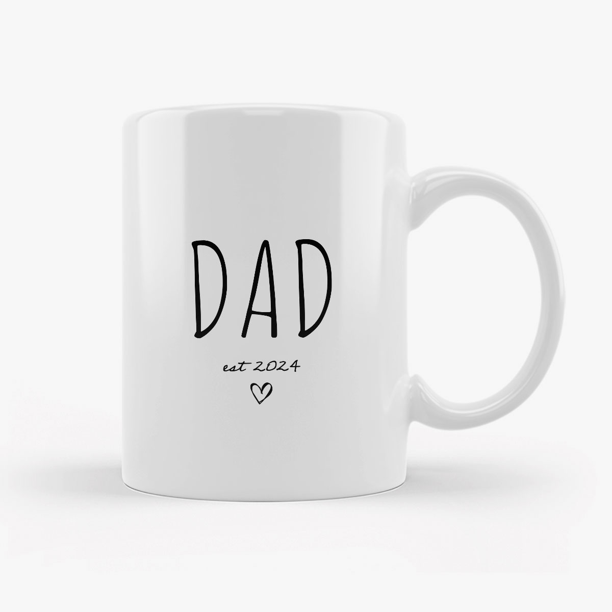 Keramiktasse "Dad EST" - Personalisierbar