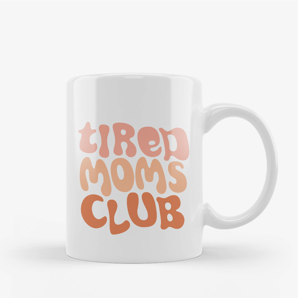 Keramiktasse "Tired Moms Club"