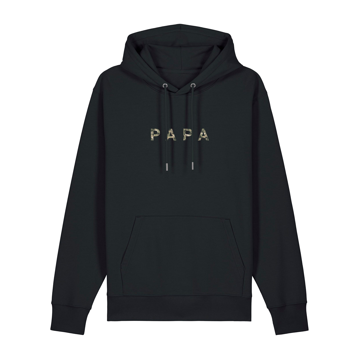 Hoodie Print Camouflage “PAPA” 100% Bio-Baumwolle