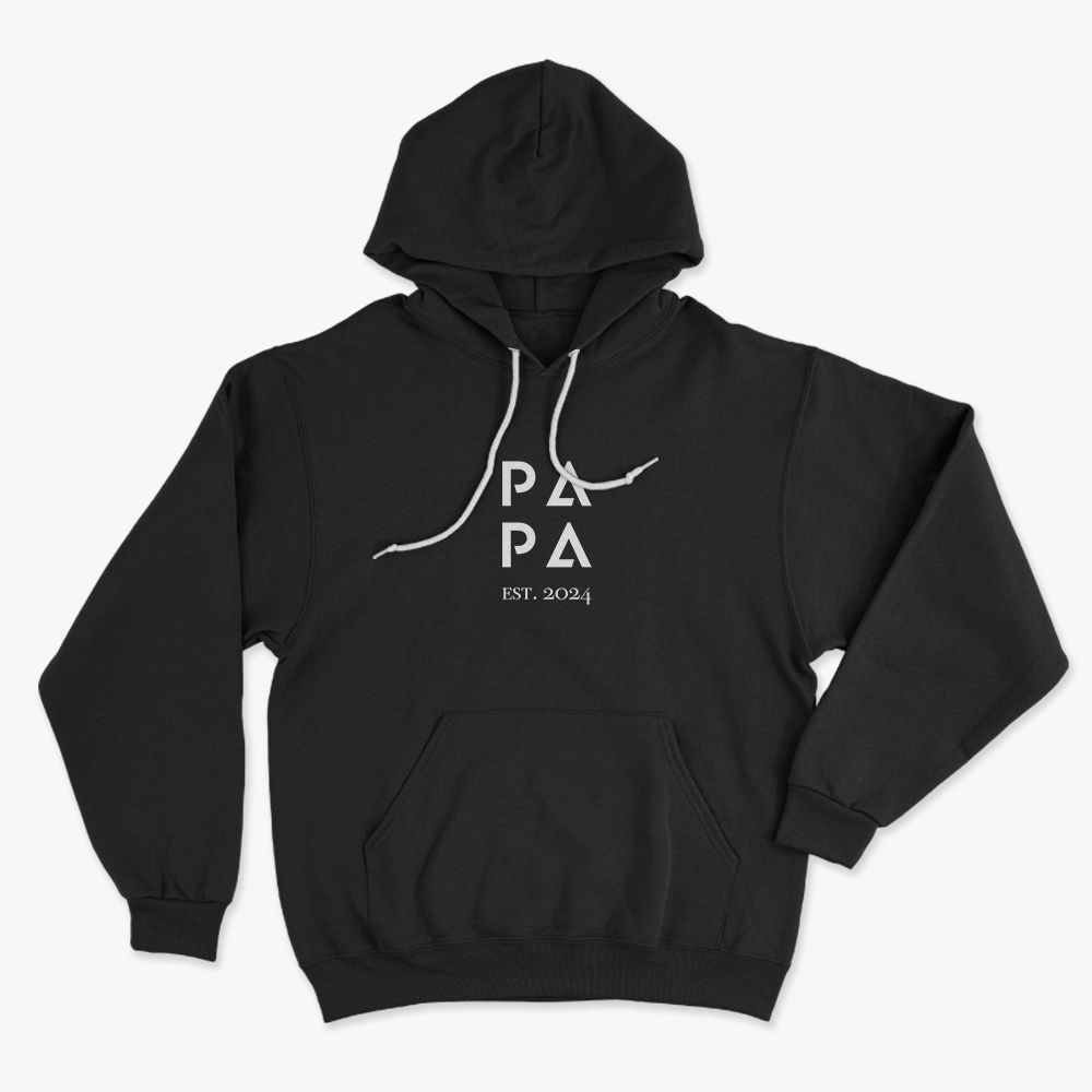 Hoodie "Papa EST" - Personalisierbar