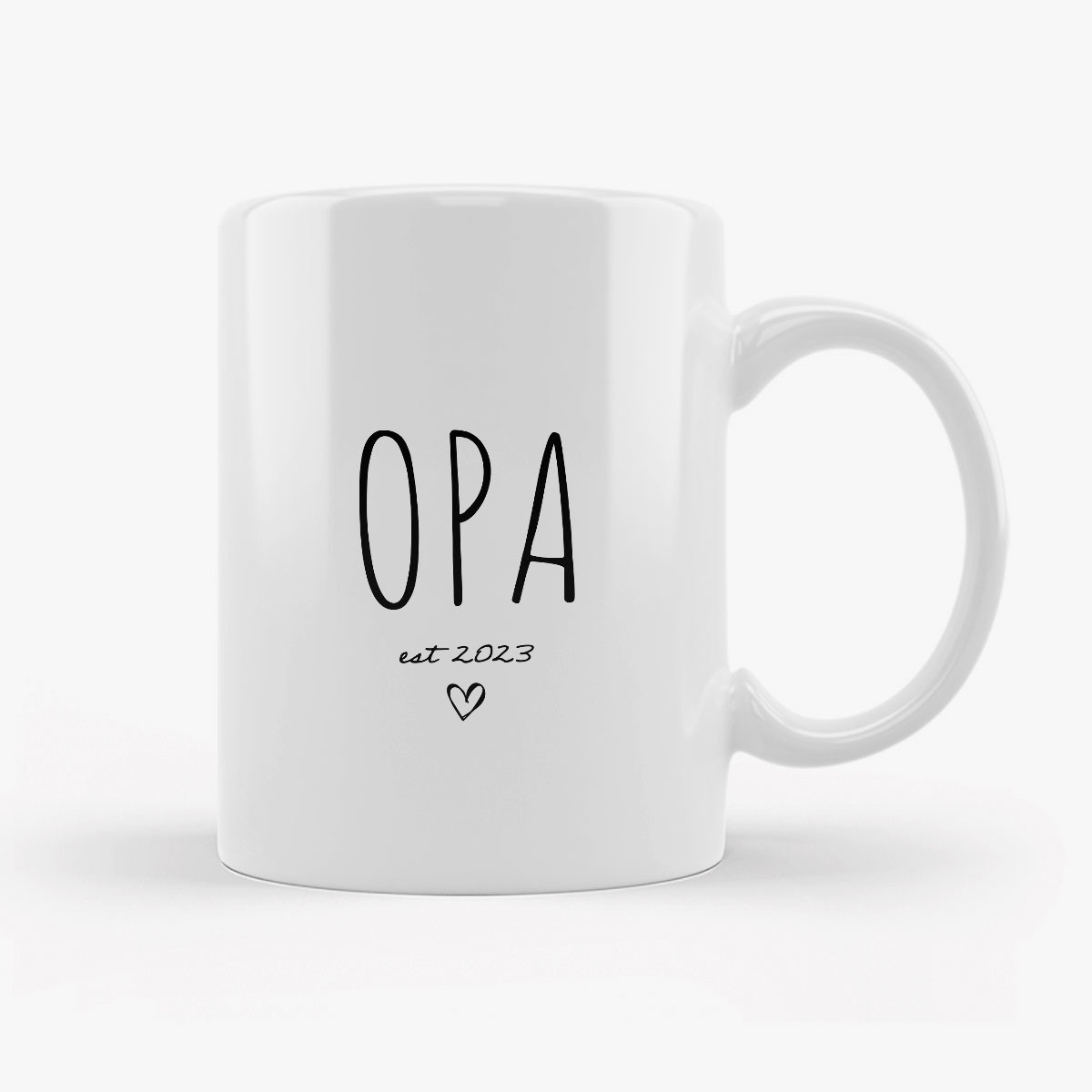 Keramiktasse "Opa EST 2023"