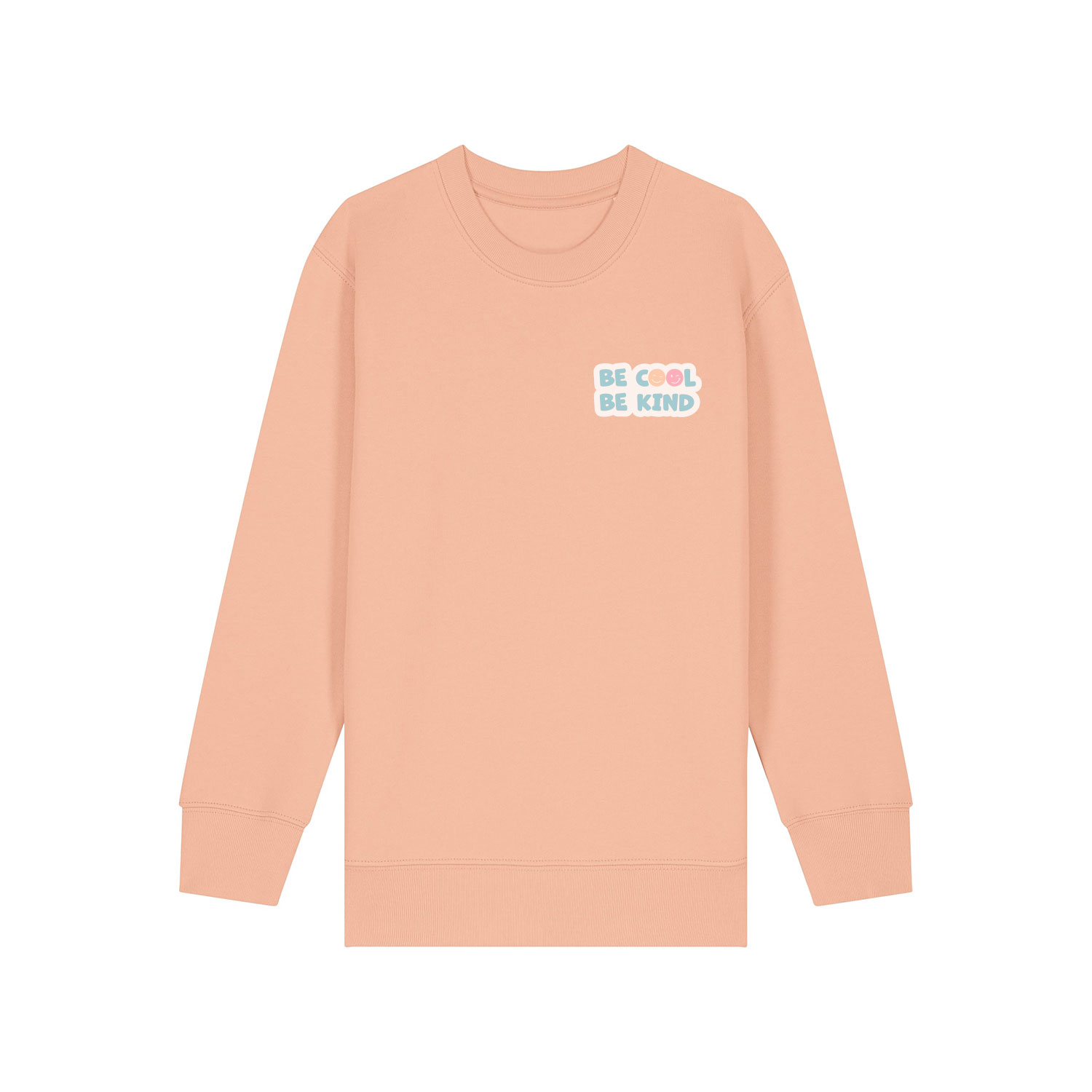 Kinder Sweatshirt “BE COOL-BE KIND” 100% Bio-Baumwolle