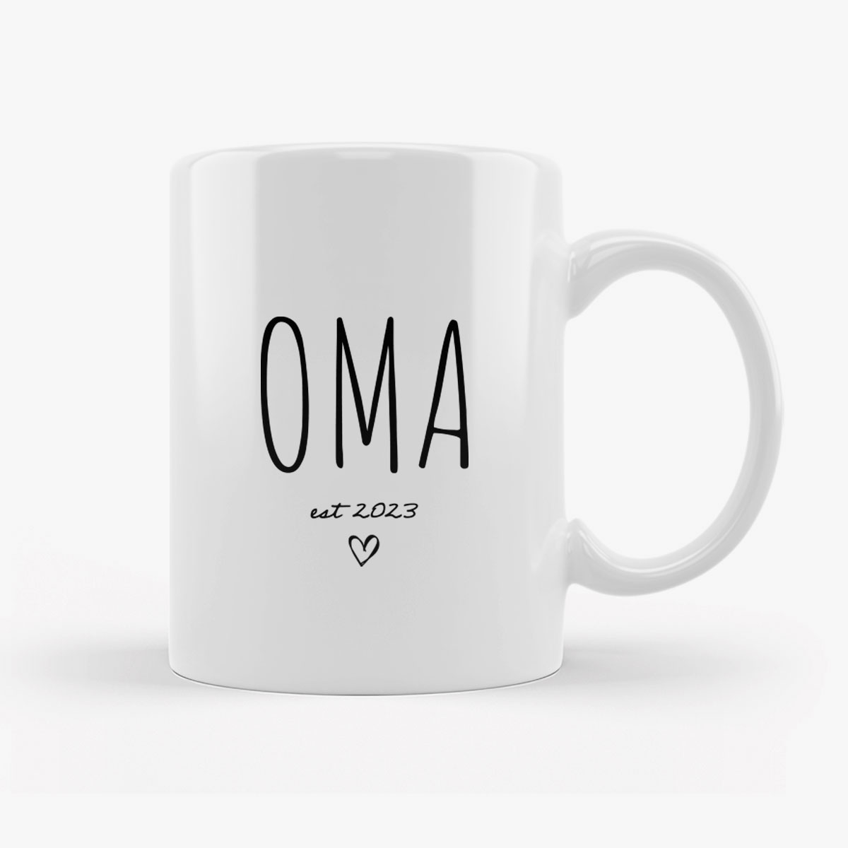 Keramiktasse "Oma EST 2023"