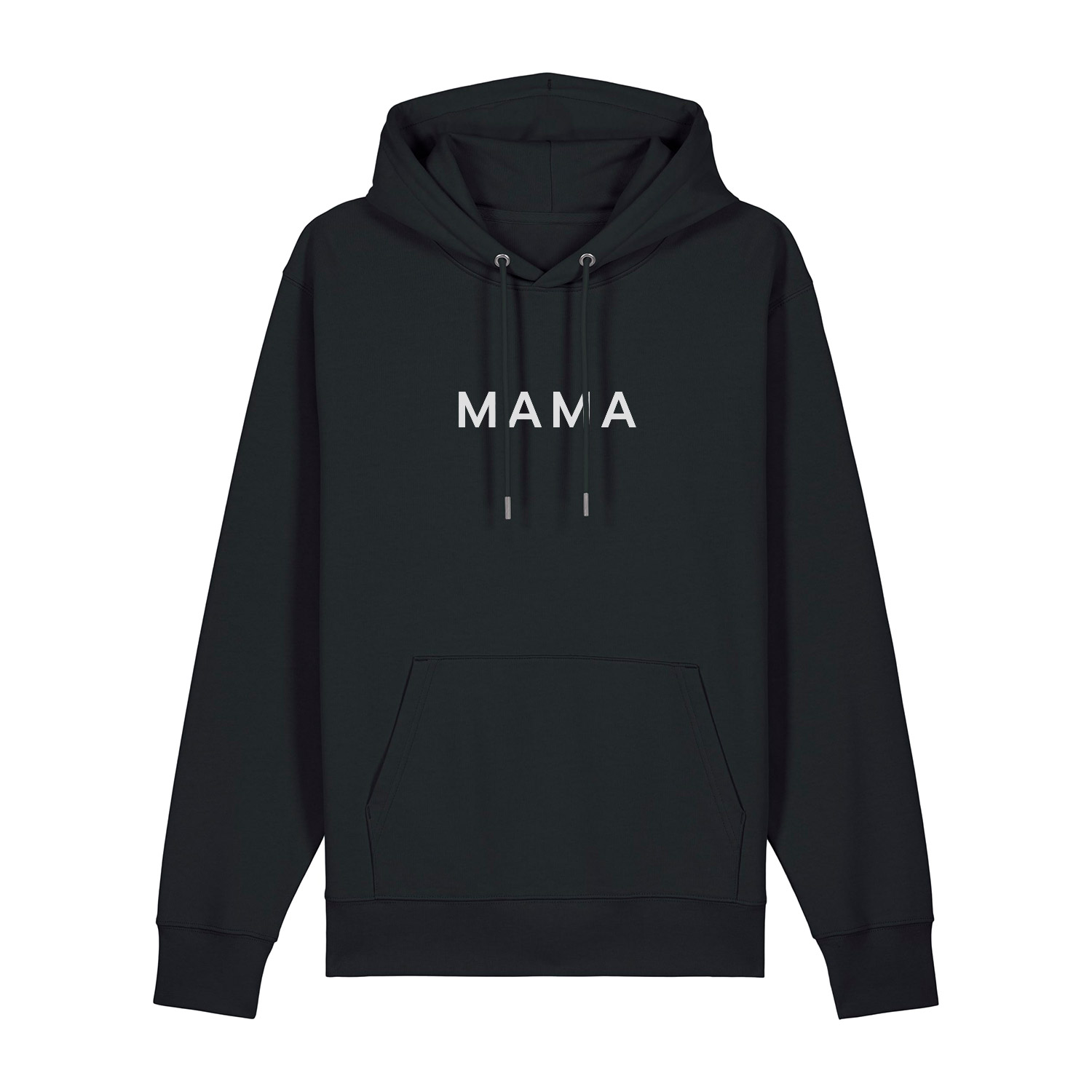 Hoodie Print Weiß “MAMA” 100% Bio-Baumwolle