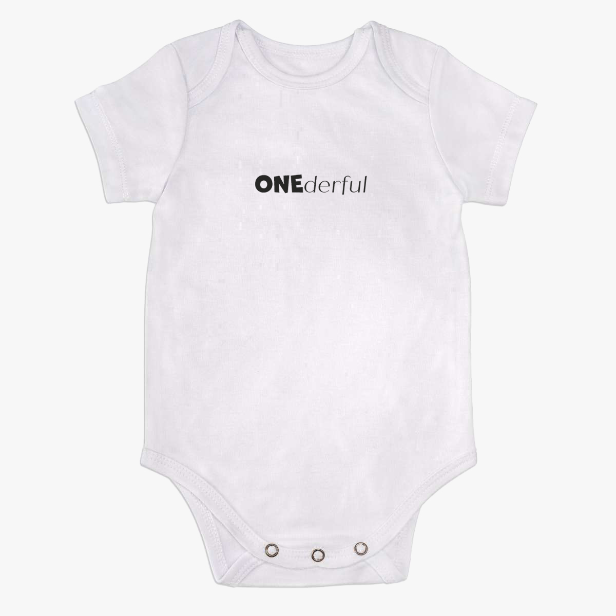 Babybody kurzarm "Onederful" 100% Bio-Baumwolle