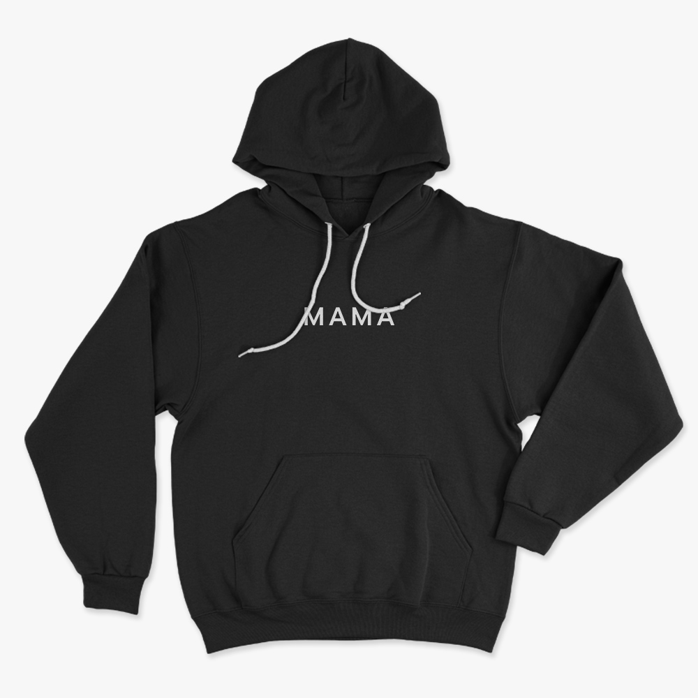 Hoodie mit "MAMA" Print Weiß