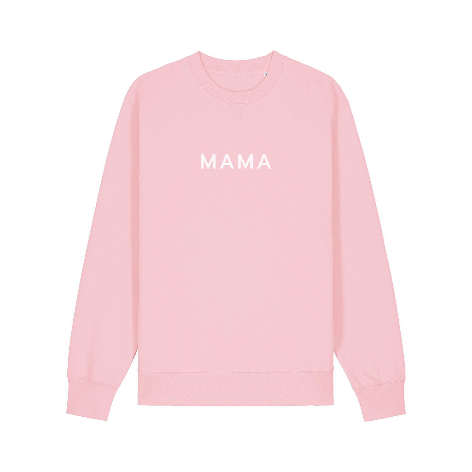 Sweatshirt “MAMA” Print Weiß 100% Bio-Baumwolle