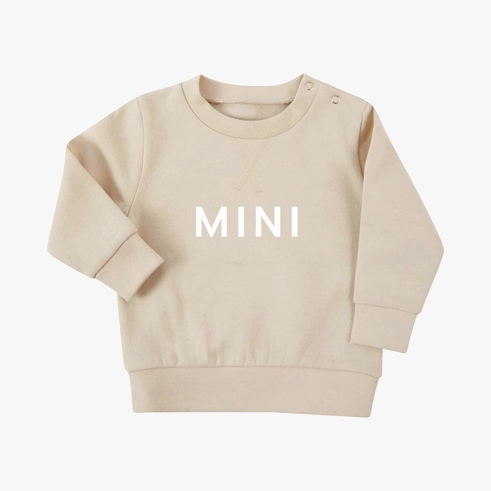 Baby Sweatshirt “MINI” Print Weiß 