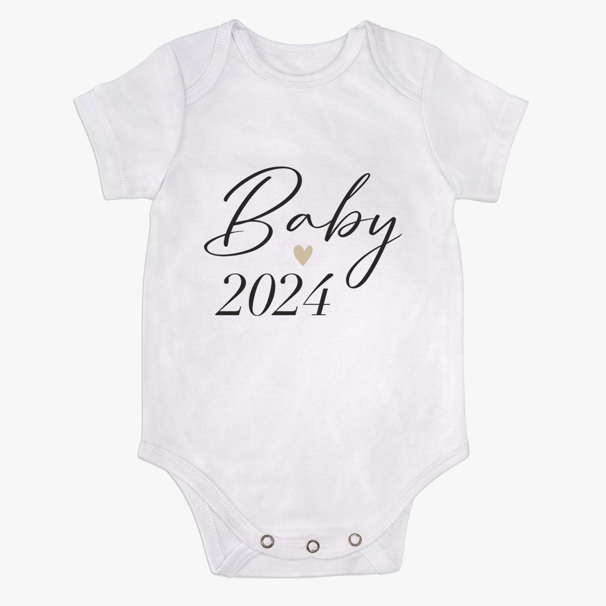 Babybody kurzarm -personalisierbar "Baby" 100% Bio-Baumwolle