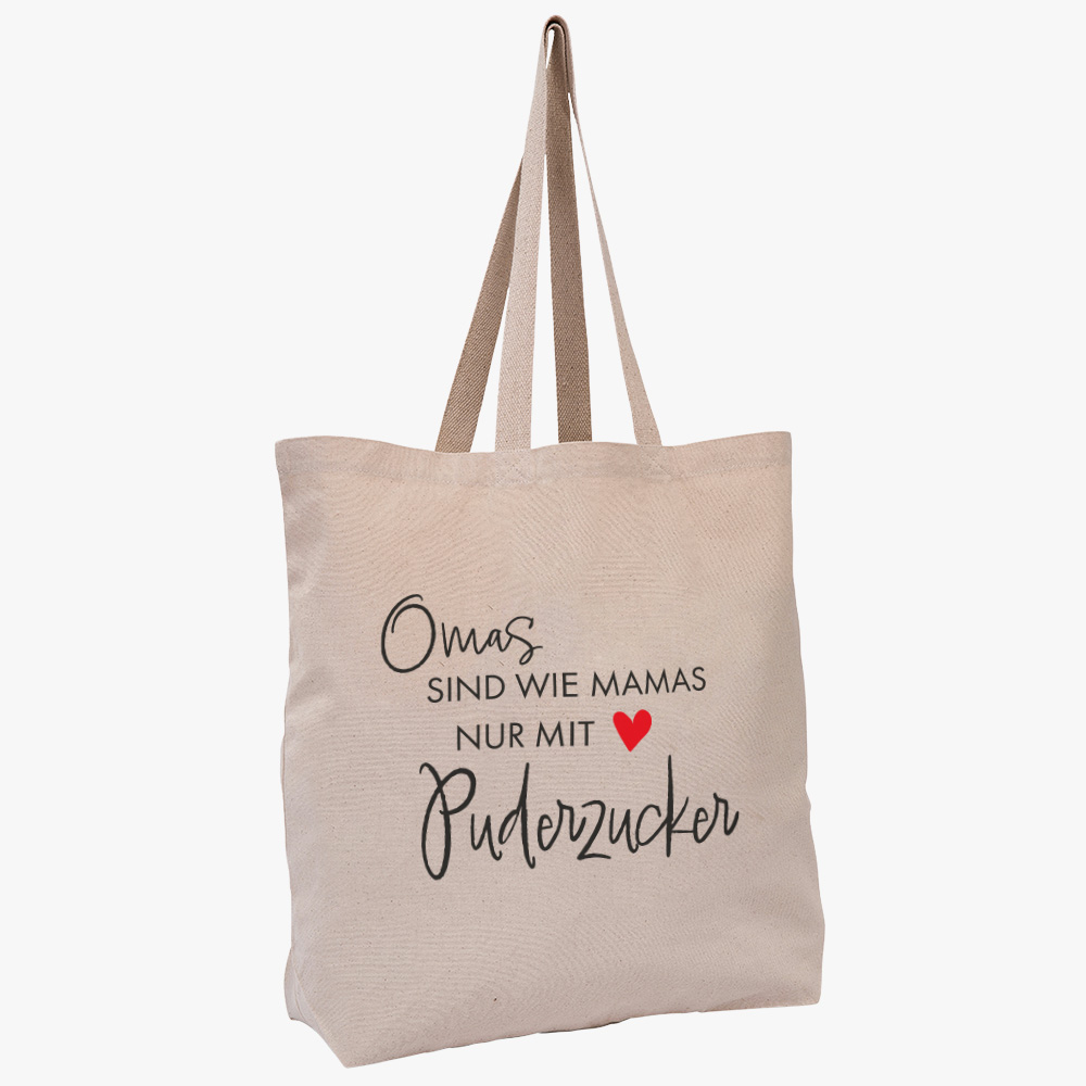 Beachbag "Omas sind wie Mamas nur mit Puderzucker"