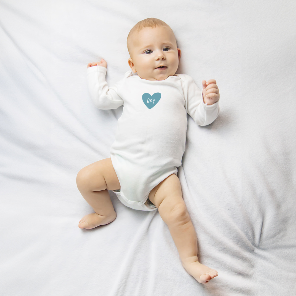 Babybody langarm "Boy" 100% Bio-Baumwolle