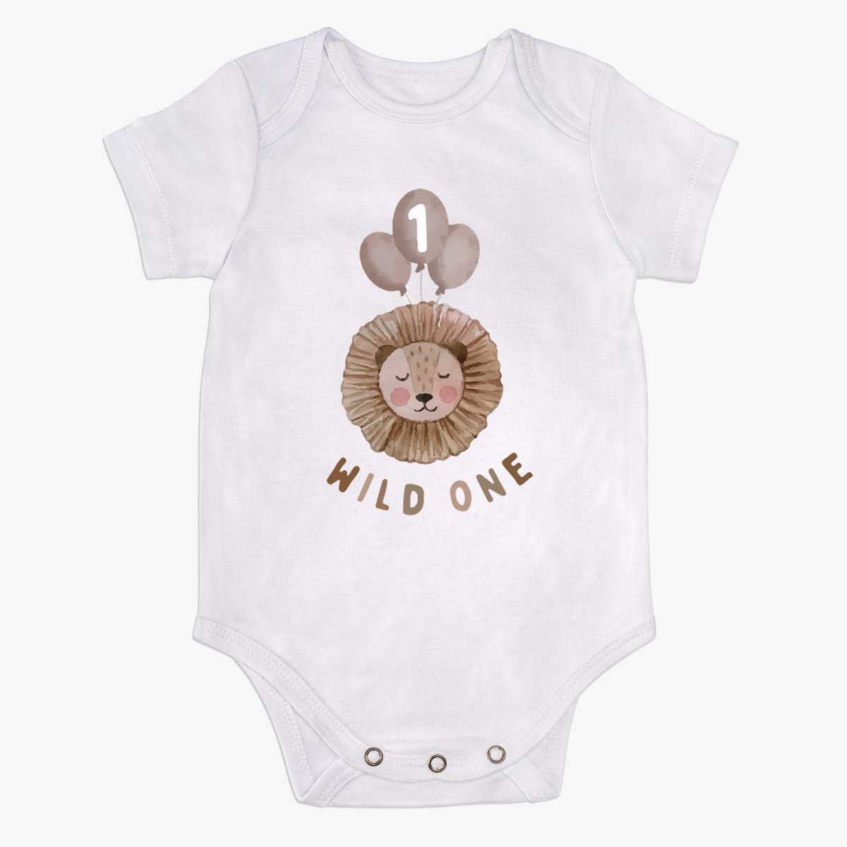 Babybody kurzarm "Wild one" 100% Bio-Baumwolle