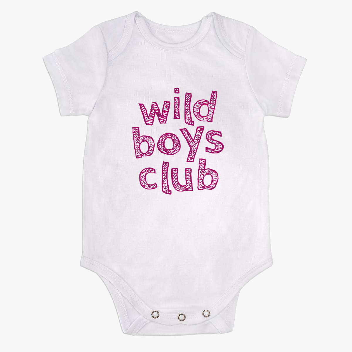 Babybody kurzarm "wild boys club" 100% Bio-Baumwolle 