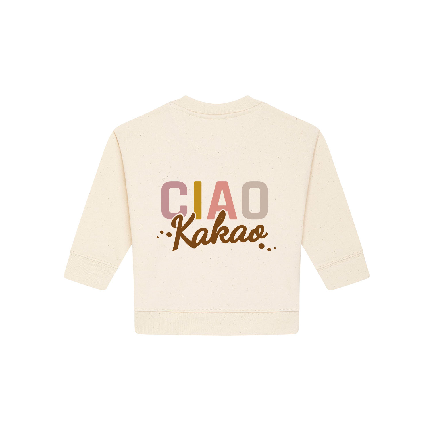 Baby Sweatshirt “CIAO KAKAO” 85% Bio-Baumwolle 15% recyceltes Polyester