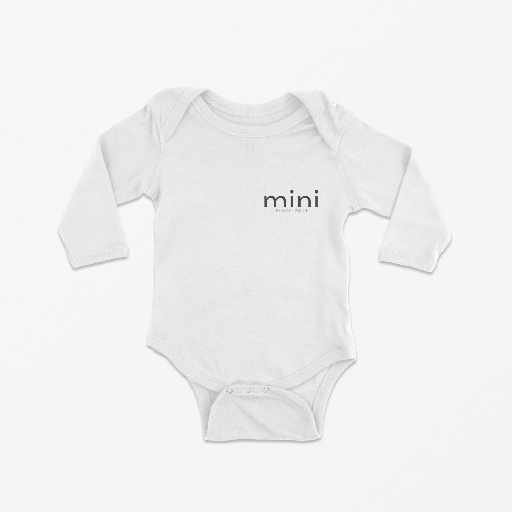 Babybody langarm "Mini" 100% Bio-Baumwolle