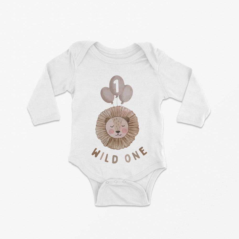 Babybody langarm "Wild one" 100% Bio-Baumwolle