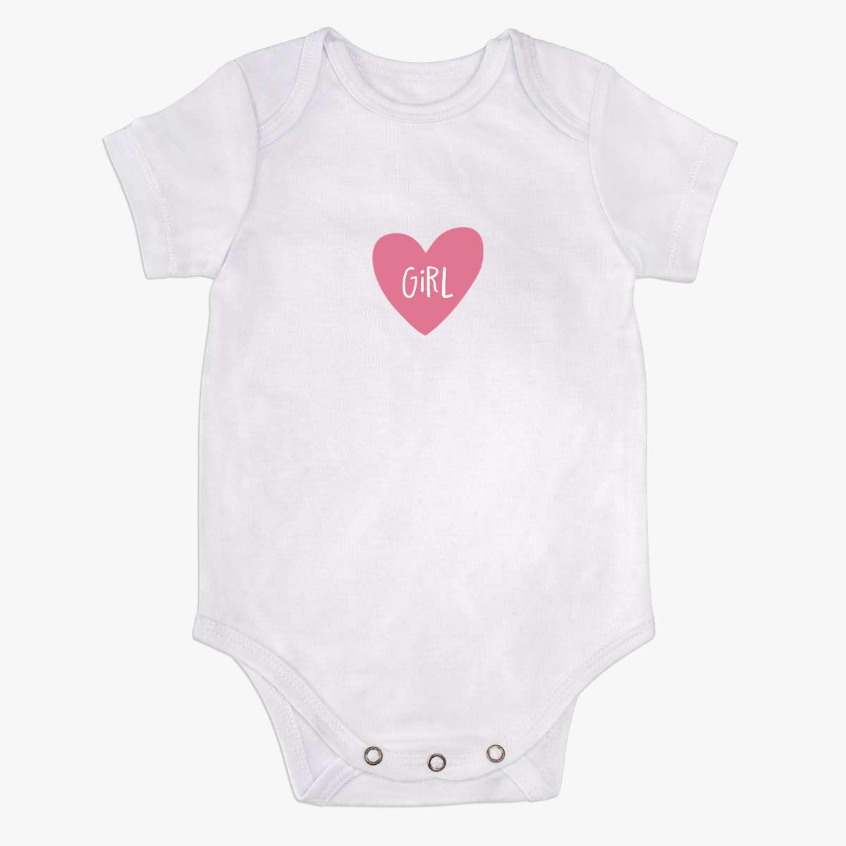 Babybody kurzarm "Girl" 100% Bio-Baumwolle